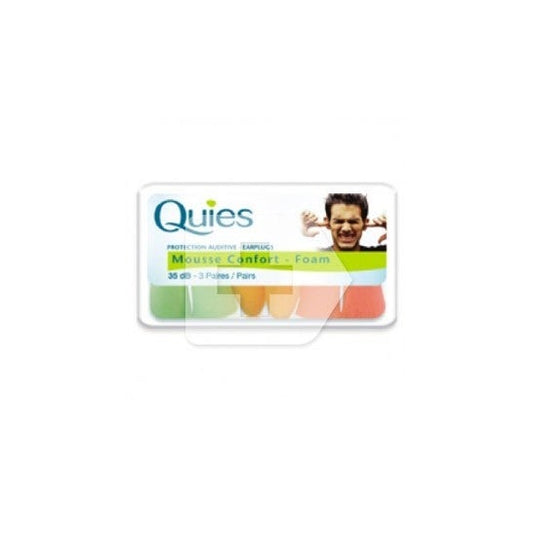 Quies Tapón Espuma 35 dB (3 pares)