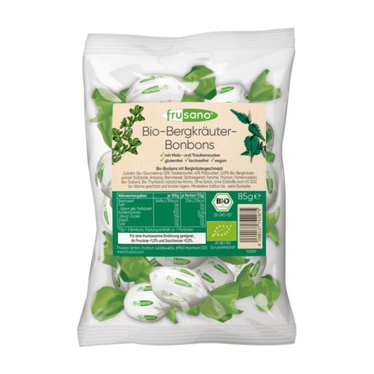 Frusano Caramelos Herbales Bio 85 g
