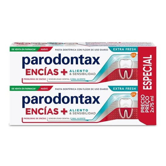 Parodontax Dentífrico Encías + Aliento & Sensibilidad 2x75ml