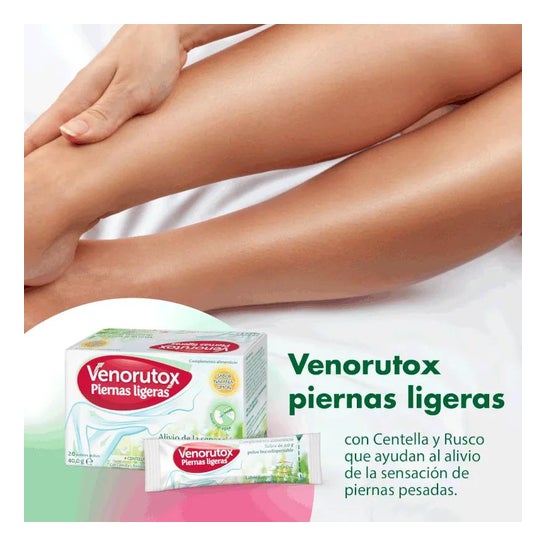 Venorutox Piernas Ligeras sabor naranja-limón 20uds