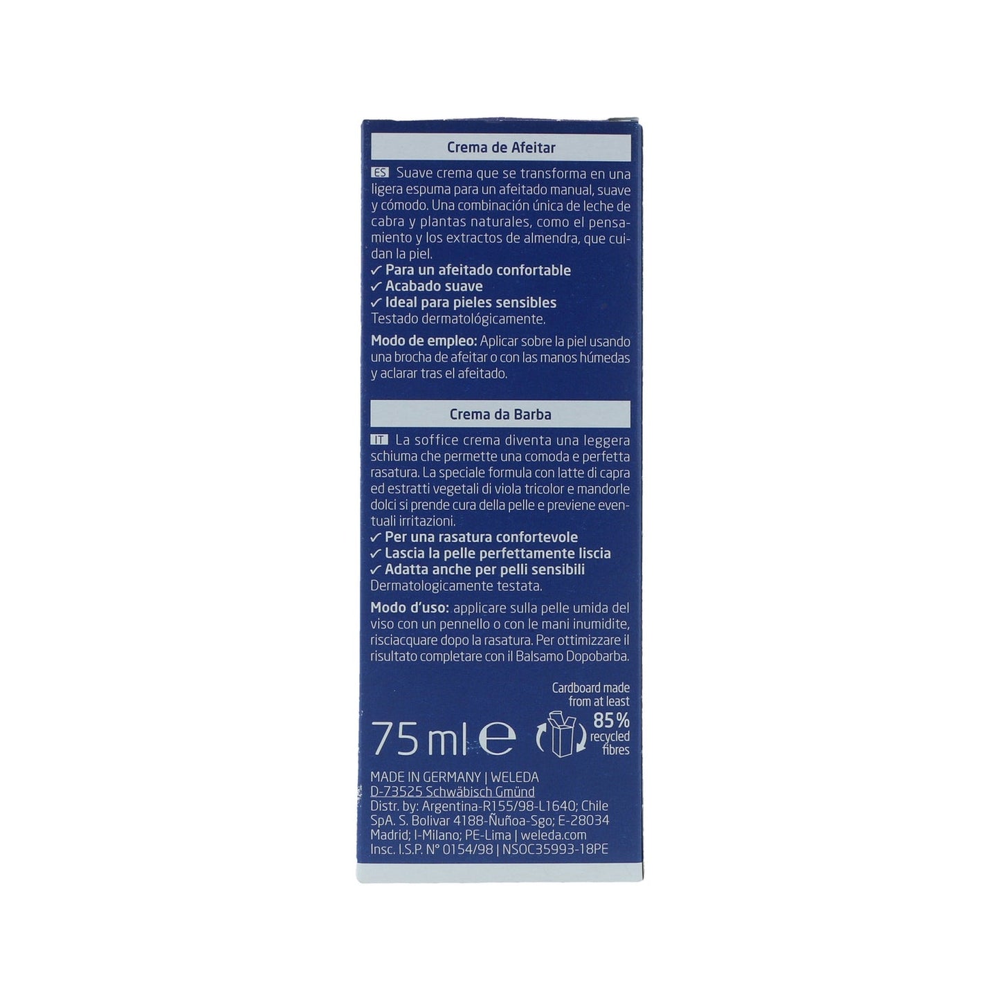 Weleda for Men Crema de Afeitar 75ml