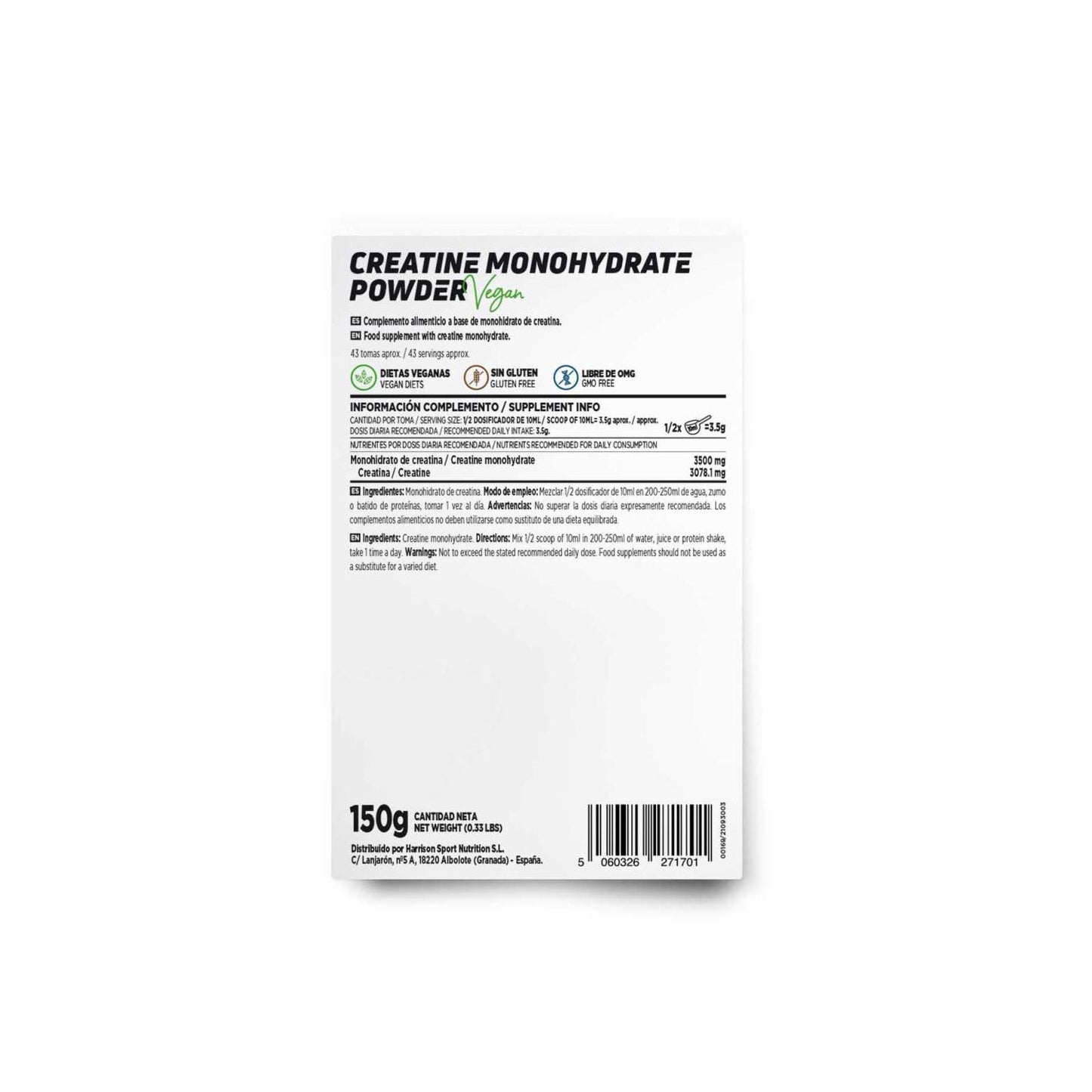 HSN Creatina Monohidrato en Polvo 150g
