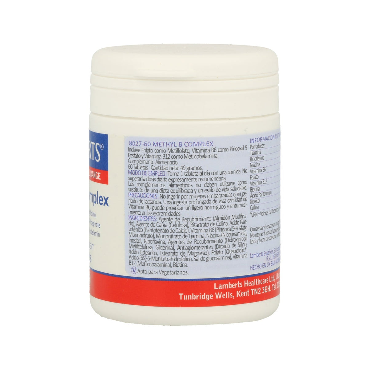 Lamberts Methyl B Complex 60 Comprimidos