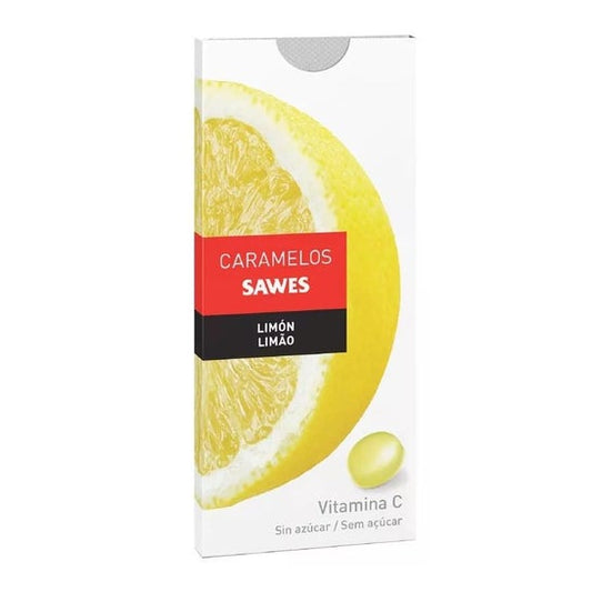 Sawes Caramelos balsámicos sin azúcar sabor Limón con Vitamina C en blister 22g