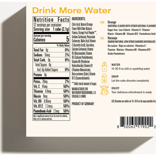 Waterdrop Microdrink Naranja 12x2.1 gr