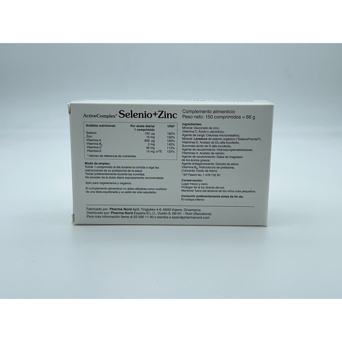 Activecomplex Selenio+Zinc 150 Comprimidos