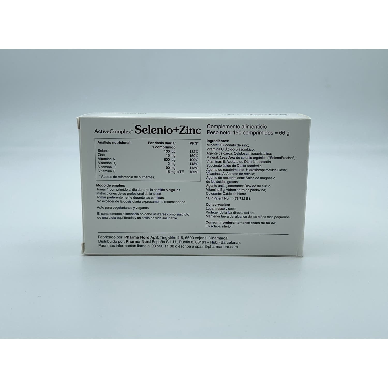 Activecomplex Selenio+Zinc 150 Comprimidos