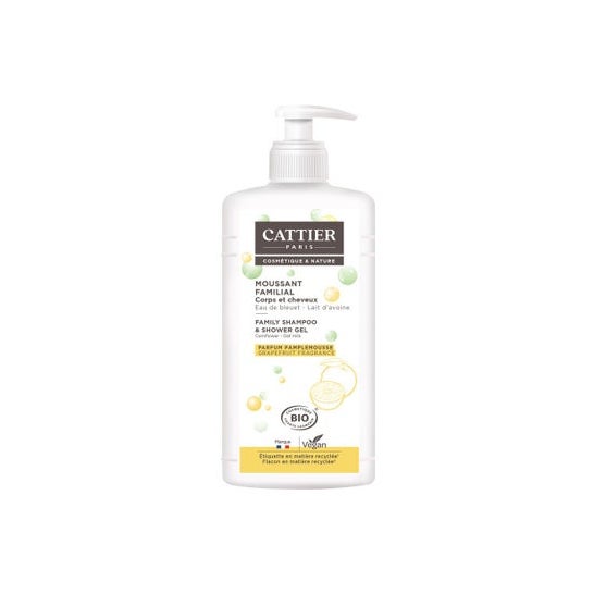 Cattier gel Espumoso Familiar Cuerpo y Cabello Bio 1 L