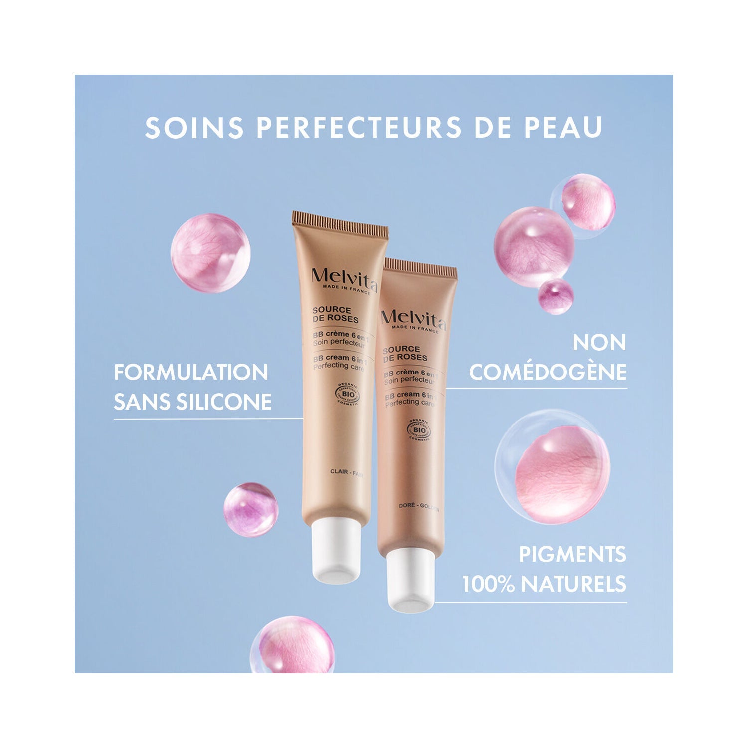 Melvita Source de Roses Bb Cream Claro 40ml