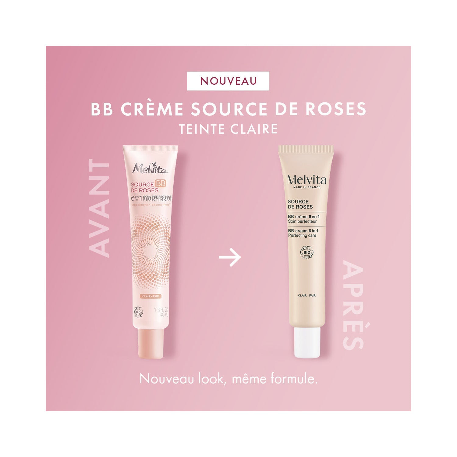 Melvita Source de Roses Bb Cream Claro 40ml