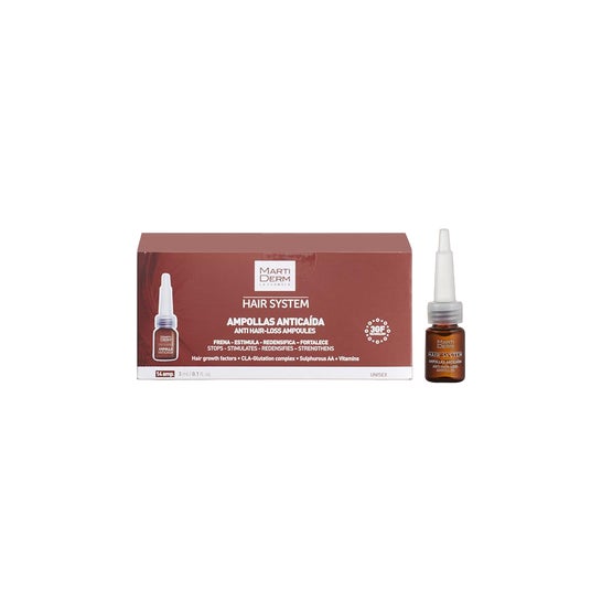 Martiderm® Hair System Ampollas Anticaída 14amp