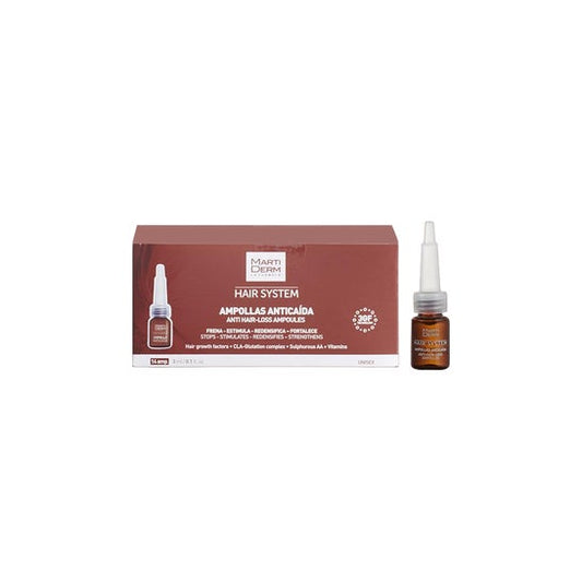 Martiderm® Hair System Ampollas Anticaída 14amp