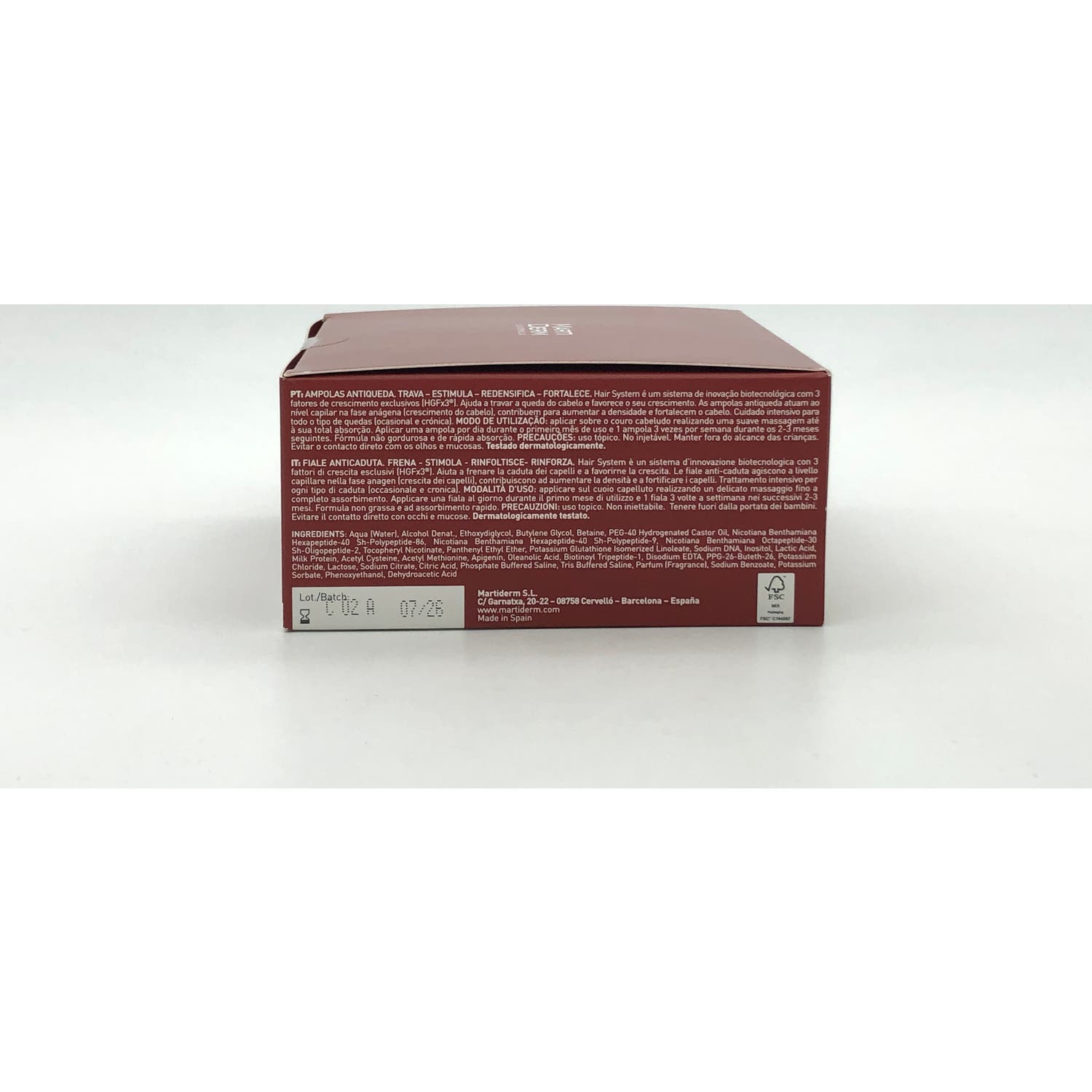 Martiderm® Hair System Ampollas Anticaída 14amp
