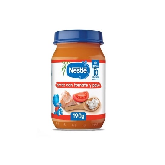 Nestlé Tarrito Arroz con Tomate y Pavo Bio 190 g