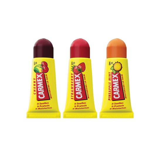 Carmex Pack Minis Cereza + Fresa + Piña Spf15 3x5g