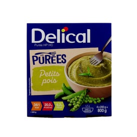 Delical Puré Hp Hc Alimento guisante 4 X200 g