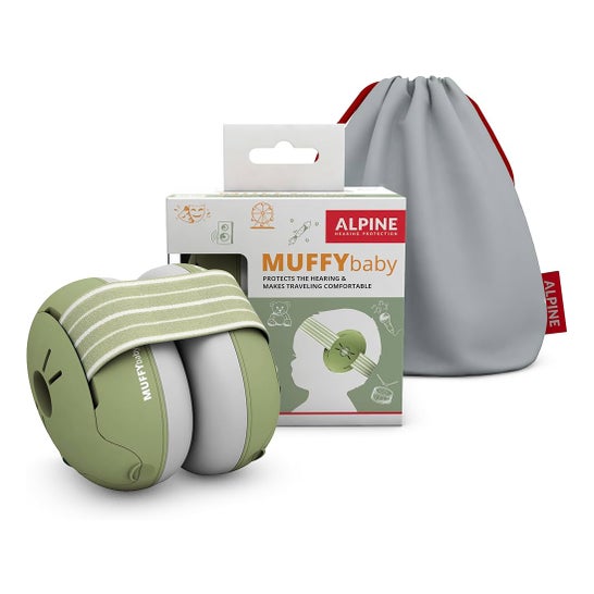 Alpine Muffy Baby Cascos Cancelación Ruido Green 1 ud