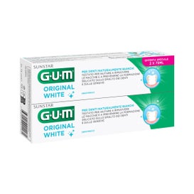GUM Original White Pasta Dentífrica 2x75ml