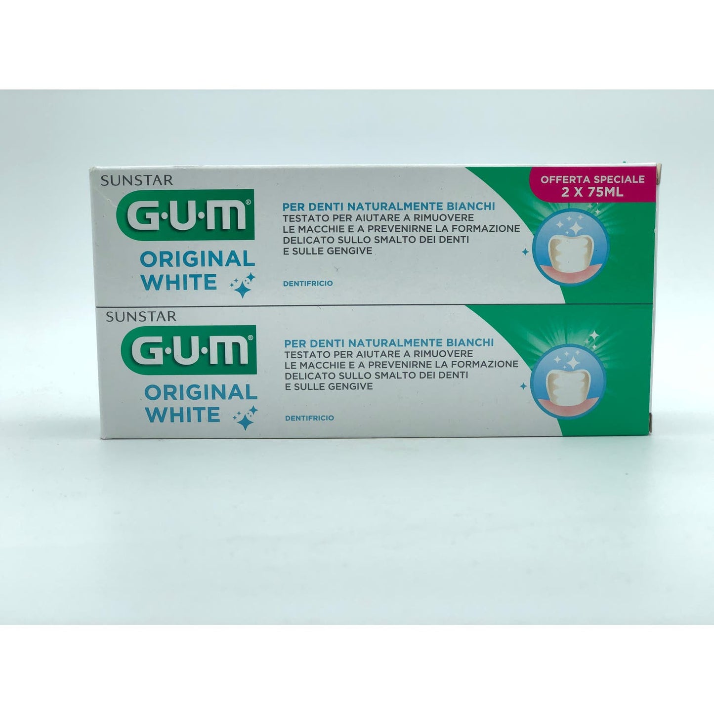 GUM Original White Pasta Dentífrica 2x75ml