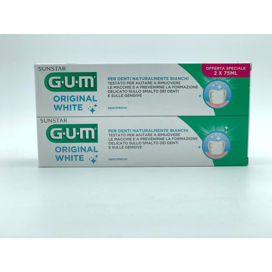 GUM Original White Pasta Dentífrica 2x75ml