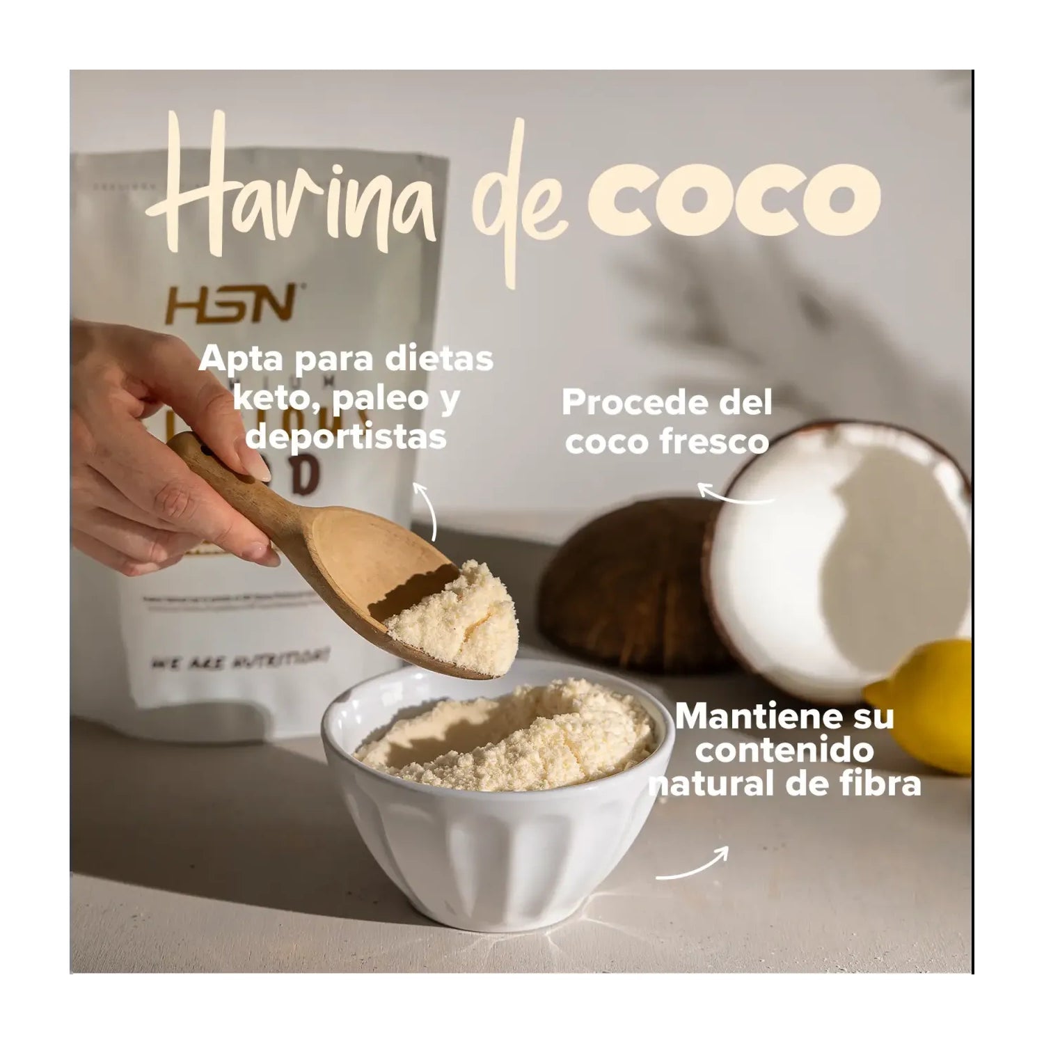 HSN Harina de Coco 1kg