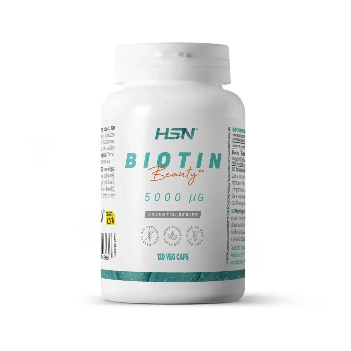 HSN Biotina 5000mcg 120vcaps