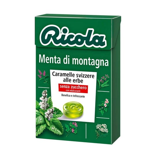 Ricola Menta Montaña Caramelo sin Azúcar Bio 50 g