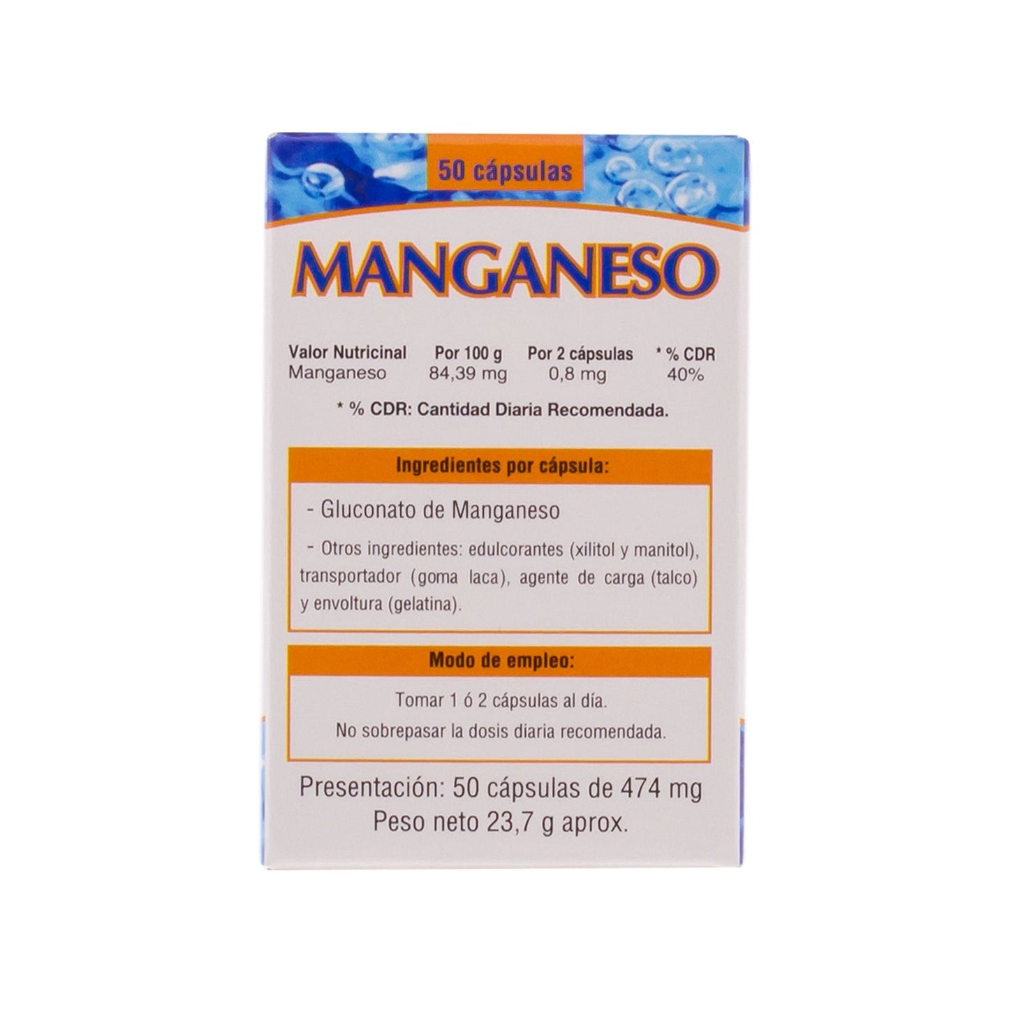 Neo Manganeso 50 caps