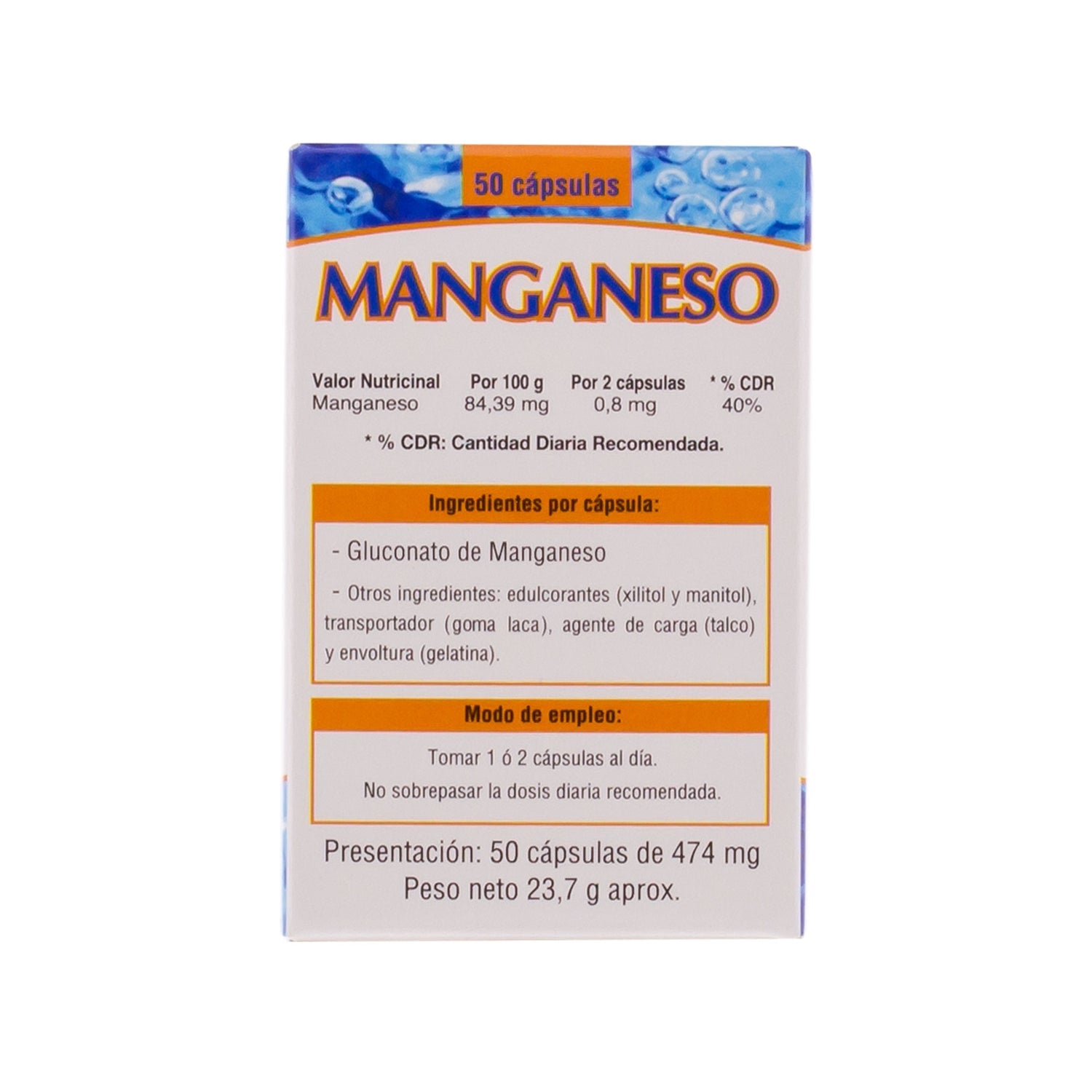 Neo Manganeso 50 caps