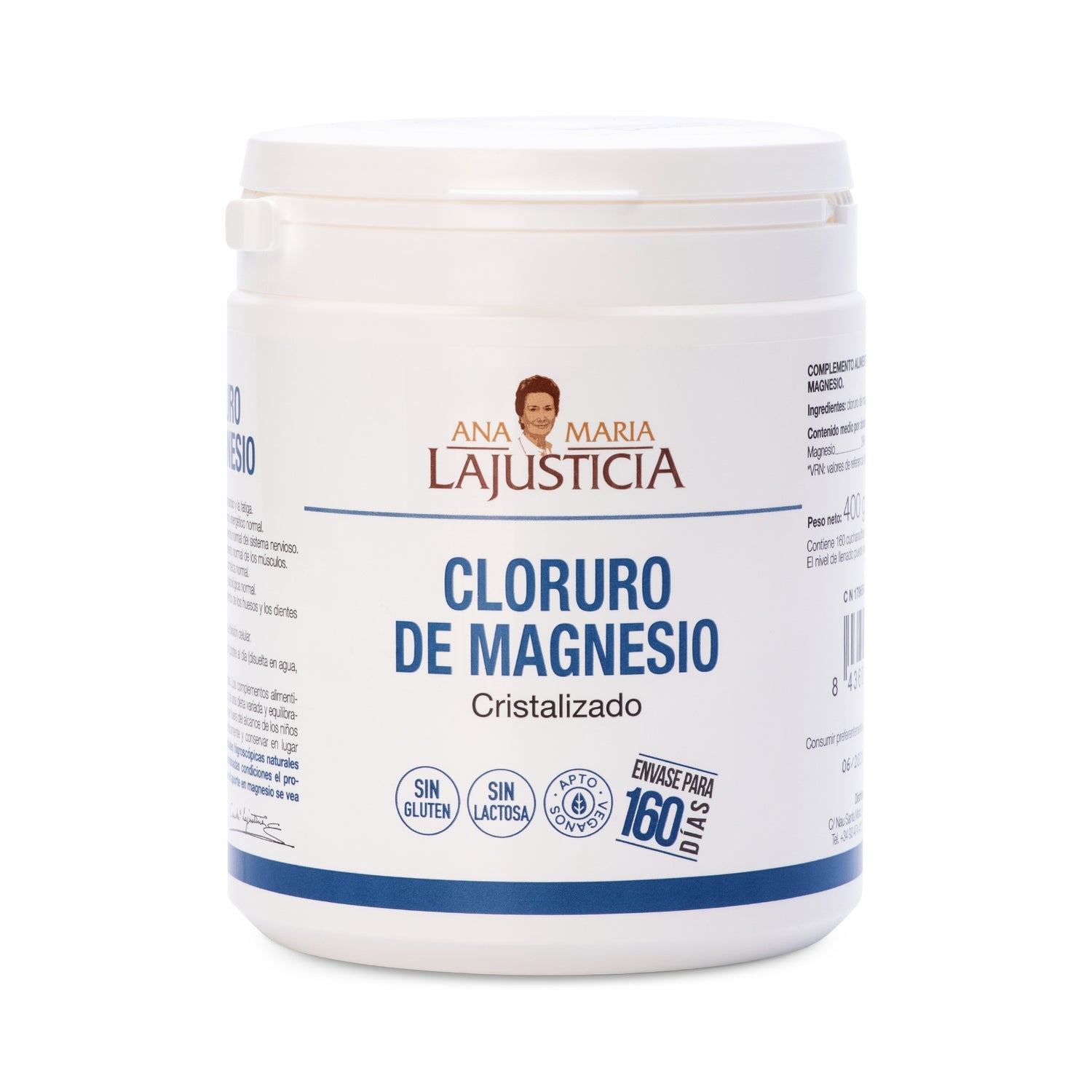 Ana Maria Lajusticia Cloruro de Magnesio Cristalizado 400g