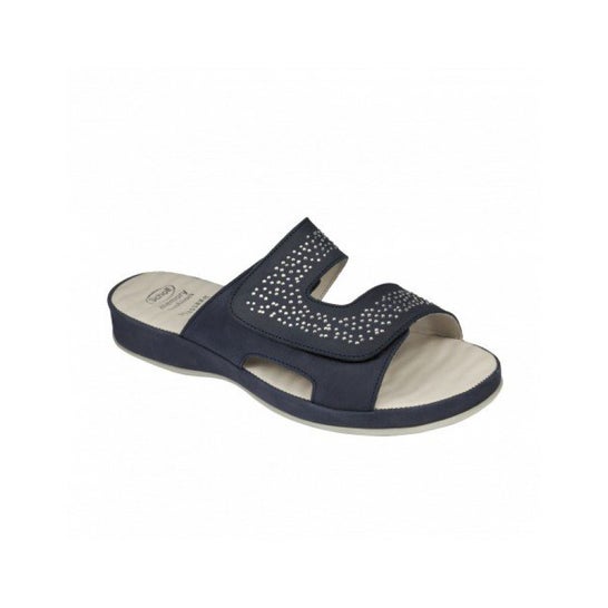 Scholl Clotilde Mule Memory Cushion Azul Marino Talla 41 1 Par