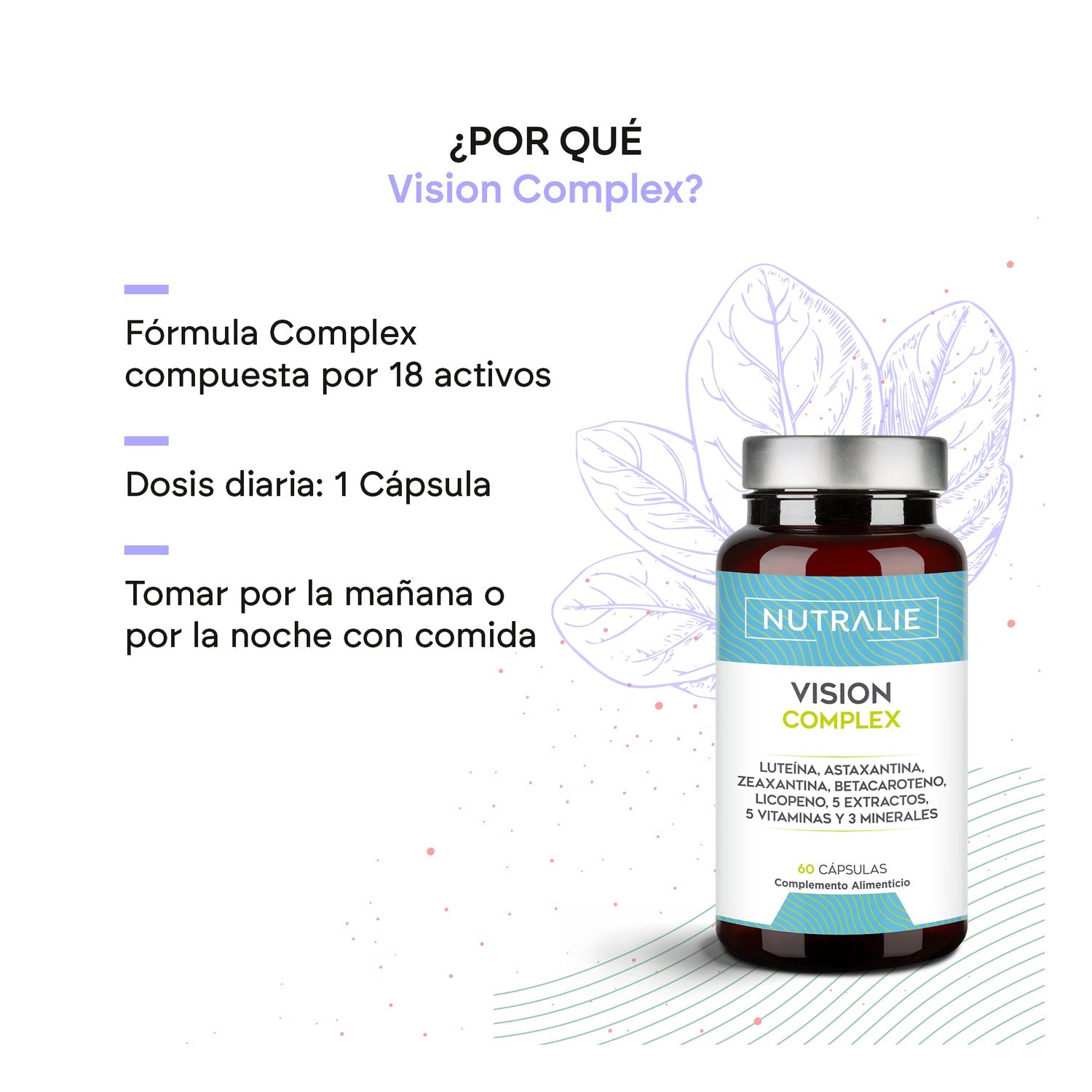 Nutralie Vision Complex de Luteína+Zeaxantina+Astaxantina Ojos 60caps
