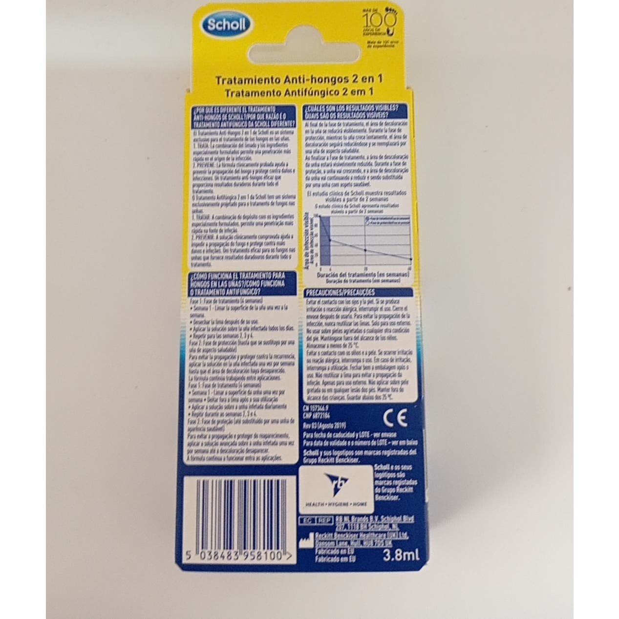 Scholl Pack Tratamiento Antihongos 3,8ml