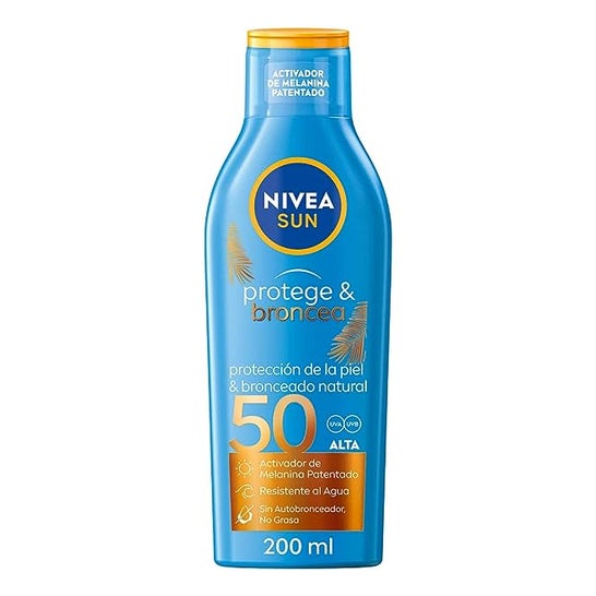 Nivea Sun Protege Broncea Leche SPF50 200ml