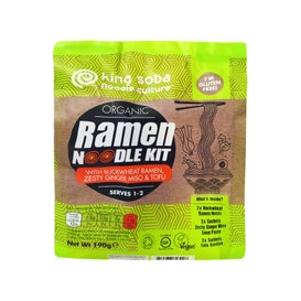 King Soba Organic Noodles Ramen Kit Trigo Sarraceno 190g