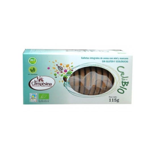 La Campesina Galleta Avena Integral de Manzana y Miel Bio 120 g