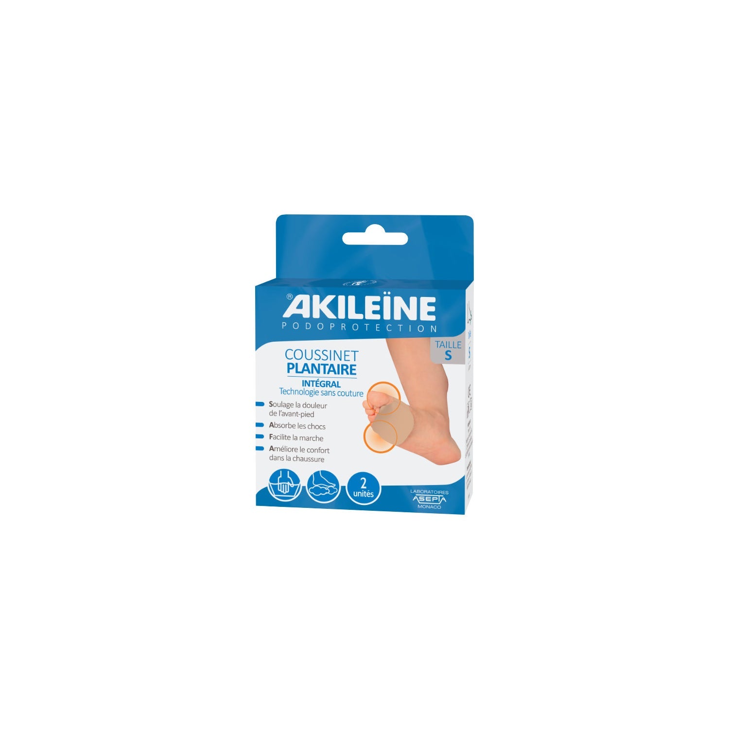 Akilene Podoprotector Intensivo de Plantas Tamaño S x2