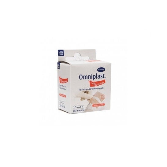 Omniplast esparadrapo tejido resistente 5mx2,5cm 1ud
