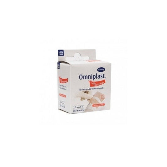 Omniplast esparadrapo tejido resistente 5mx2,5cm 1ud