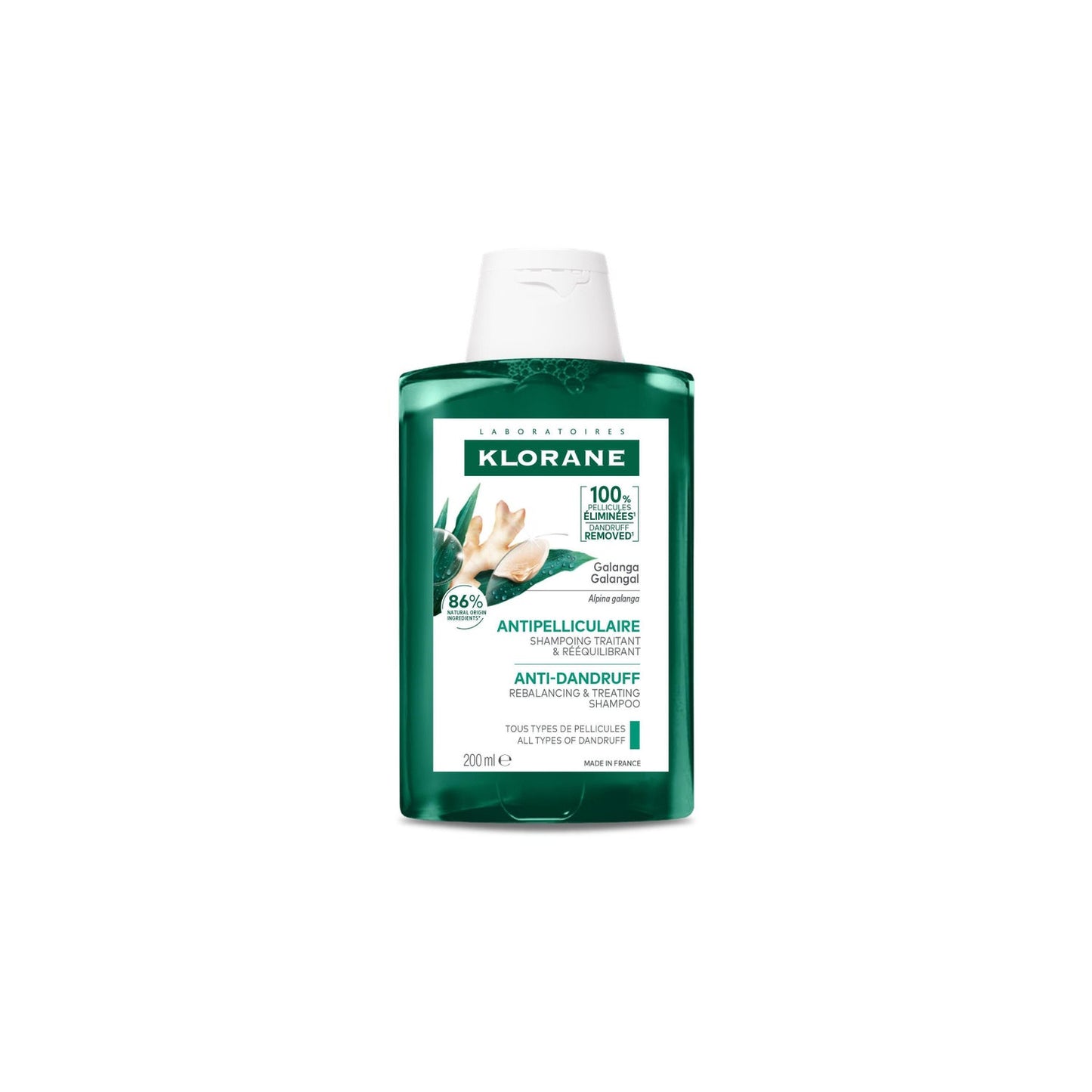 Klorane Champú Anticaspa a la Galanga 200ml