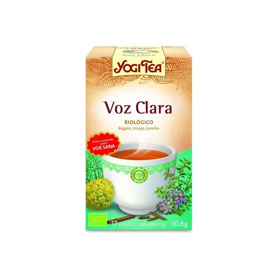 Yogi Tea voz clara 17 bolsas