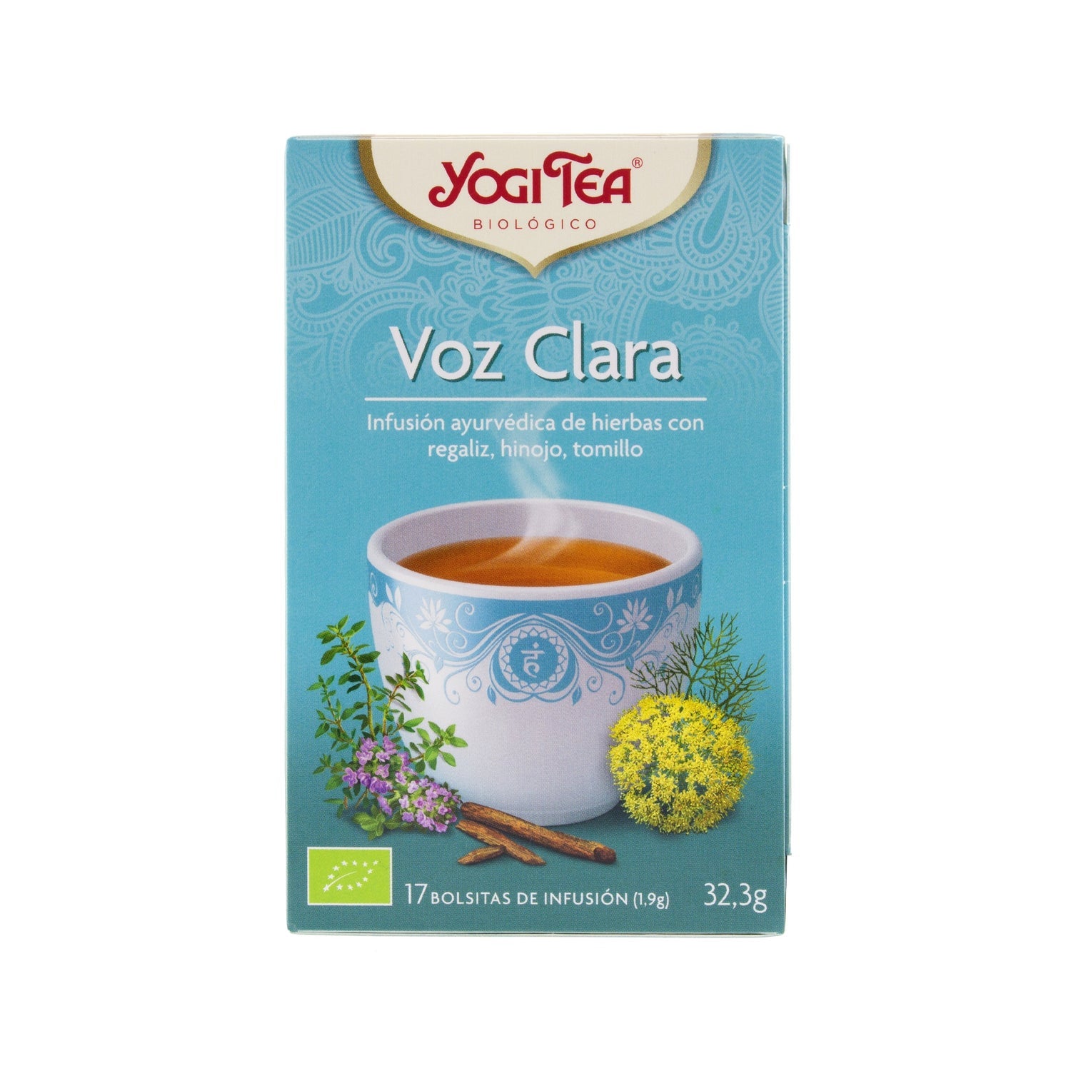 Yogi Tea voz clara 17 bolsas