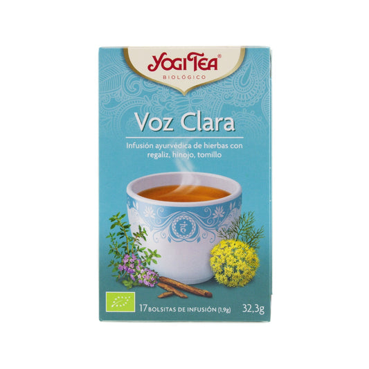 Yogi Tea voz clara 17 bolsas