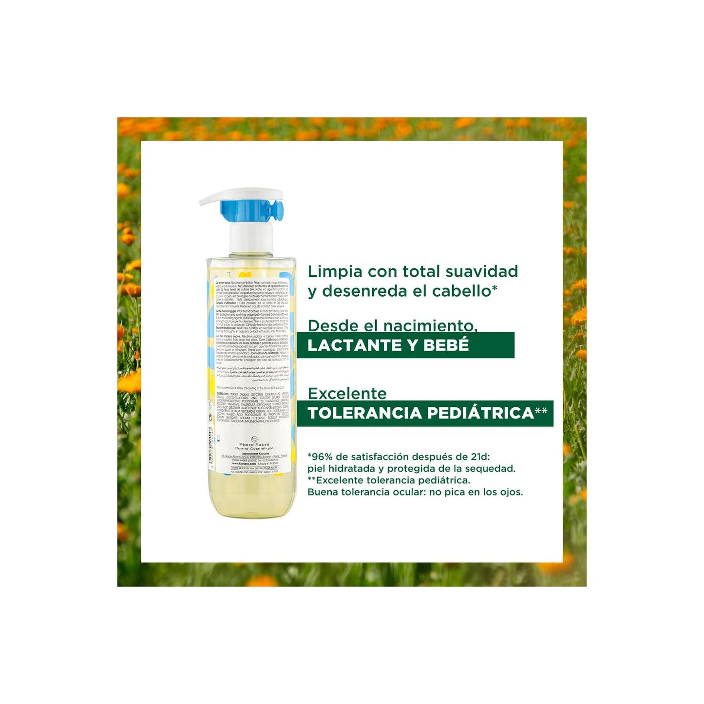Klorane Bebé Gel Limpiador Suave 500ml