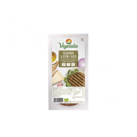 Vegetalia Hamburguesa de Seitan y Queso Vegan Bio 2 uds