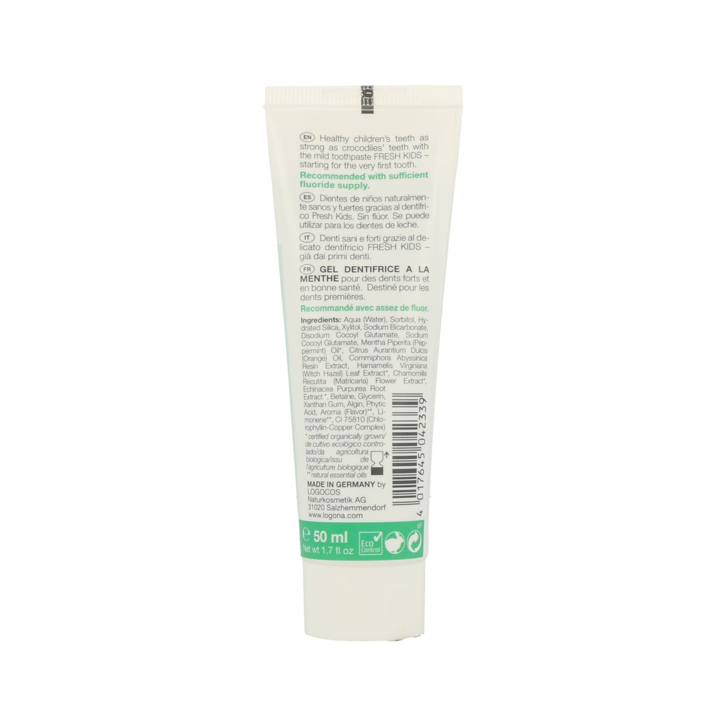 Logona Dentífrico para Niños de Menta 50ml