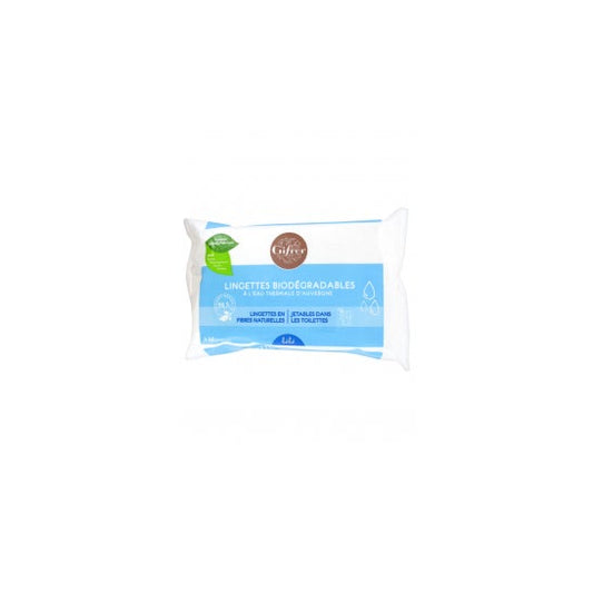 Toallitas biodegradables con bolsa de agua termal Auvergne de 60 toallitas