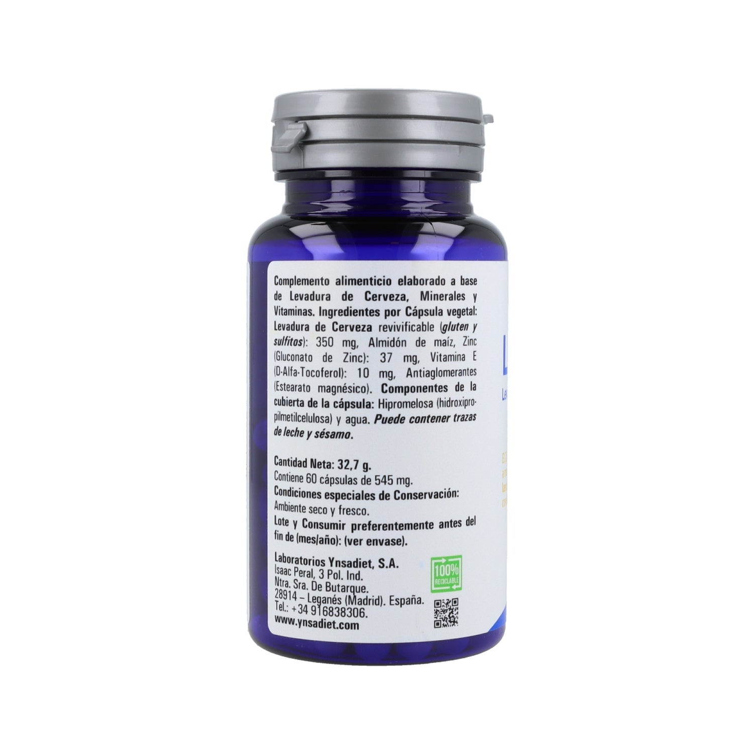 Hijas del Sol Leva-Zinc 60 vcaps