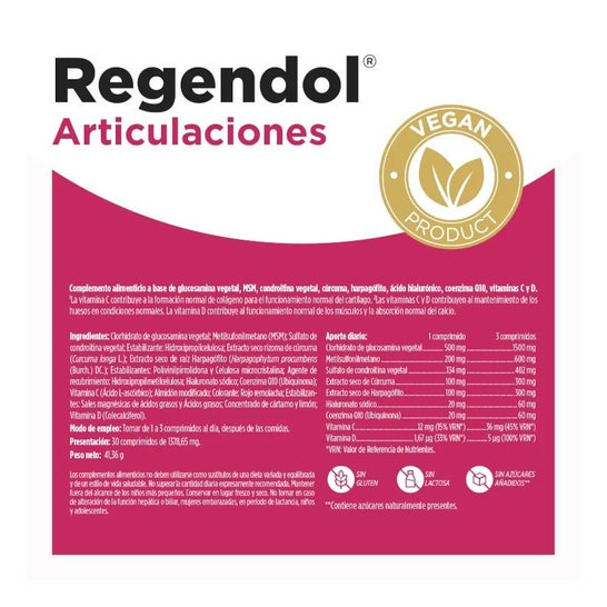 Eladiet Regendol Articulaciones 30comp