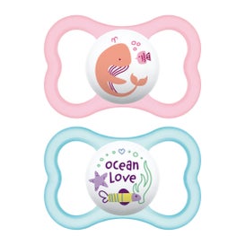 Mam Chupete Air Silicona 6+ Rosa 2uds